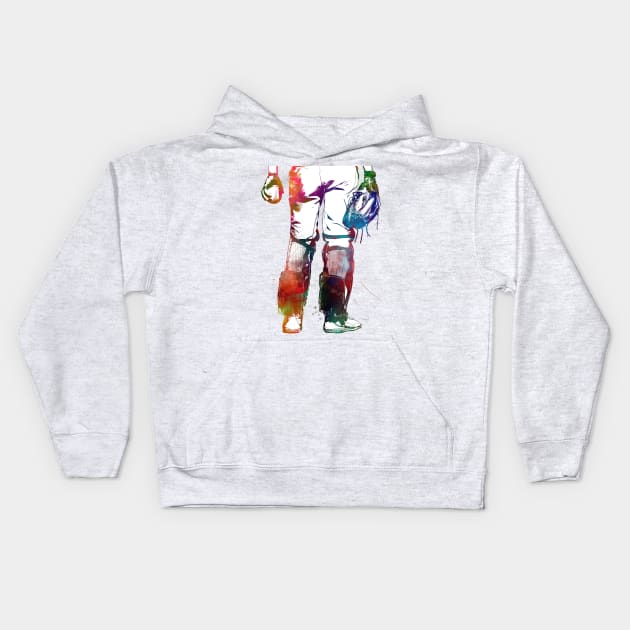 Baseball player #baseball #sport Kids Hoodie by JBJart